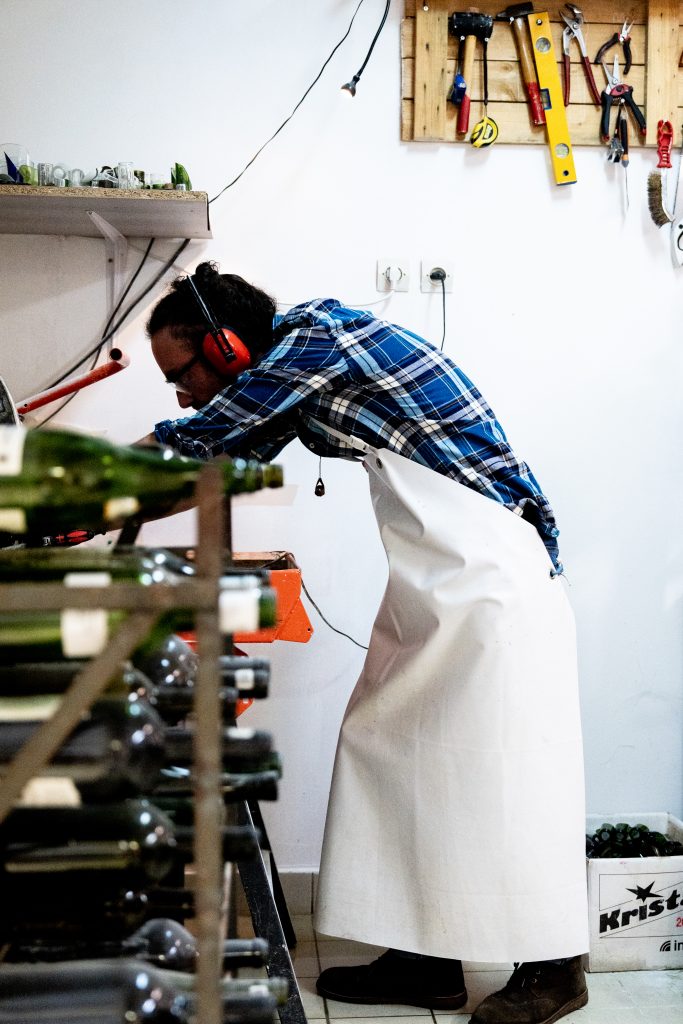 Photo reportage verrier upcycleur Atelier Economad Les Grandes Voisines Lyon Francheville